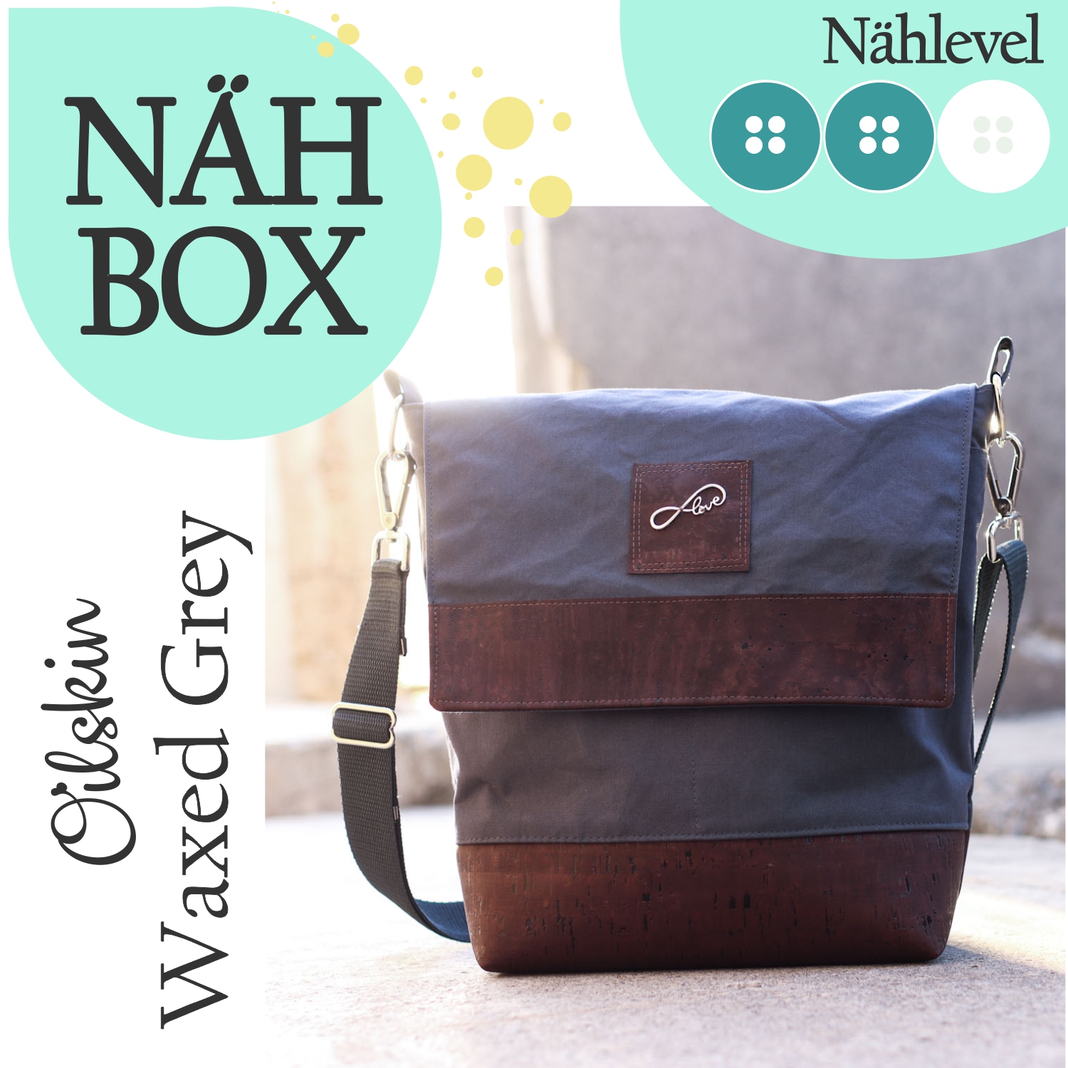 Nähbox Amber 'Waxed Gray'