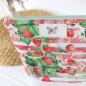 Preview: Nähbox große Kosmetiktasche - Erdbeere