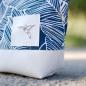 Preview: Nähbox Kosmetiktasche - Blattwerk navy