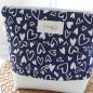 Preview: Nähbox große Kosmetiktasche - Lieblingsstück navy