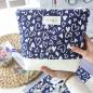 Preview: Nähbox große Kosmetiktasche - Lieblingsstück navy