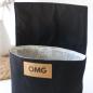 Preview: Nähset Minibag - Waxed Black inkl. Labelset 'English'