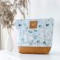 Preview: Nähbox große Kosmetiktasche - Eukalyptus Grau