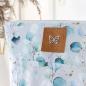 Preview: Nähbox große Kosmetiktasche - Eukalyptus Grau