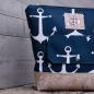 Preview: Nähbox große Kosmetiktasche - Anker Navy