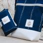 Preview: Nähbox Set - Umhängetasche & Geldbörse - Waterdrops Navy