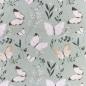 Preview: Canvas Eigenproduktion 'Schmetterlinge mint'