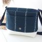 Preview: Nähset Tasche 'Katie' - Waterdrops Navy