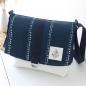 Preview: Nähset Tasche 'Katie' - Waterdrops Navy