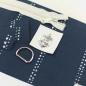Preview: Nähset Zipperbag - Waterdrops Navy