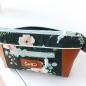 Preview: Nähbox Gürteltasche 'Ida' - Aquarell dunkelgrün