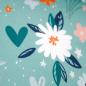 Preview: Canvas Eigenproduktion 'Flowers Mint'