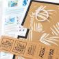 Preview: Nähset Minibag - Palmenblätter beige inkl. Labelset 'Fun'