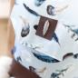 Preview: Nähbox Rucksack - Feathers Blue