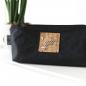 Preview: Nähset Zipperbag - Waxed Black & Kork