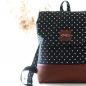 Preview: Nähbox Rucksack - Punkte schwarz