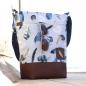 Preview: Nähset Umhängetasche - Feathers Blue