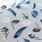 Preview: Canvas Eigenproduktion 'Feathers Blue'