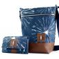 Preview: Nähbox Set - Umhängetasche & Geldbörse - Pusteblume Navy