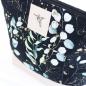 Preview: Nähbox große Kosmetiktasche - Eukalyptus Schwarz
