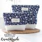 Preview: Nähbox große Kosmetiktasche - Lieblingsstück navy