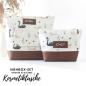 Preview: Nähbox große Kosmetiktasche - Schwäne
