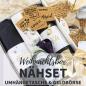 Preview: Große Weihnachtsbox mit Umhängetaschen- & Geldbörsen-Nähset