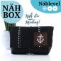 Preview: Nähset Minibag - Waterdrops schwarz