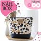Preview: Nähbox große Kosmetiktasche - Leo inkl. Labelset 'Nähliebe'