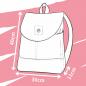 Preview: Nähbox Rucksack - Waterdrops Schwarz