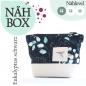 Preview: Nähbox Kosmetiktasche - Eukalyptus Schwarz