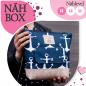 Preview: Nähbox große Kosmetiktasche - Anker Navy