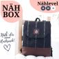 Preview: Nähbox Rucksack - Waterdrops Schwarz