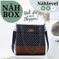 Preview: Nähbox Shopper - Punkte Schwarz
