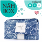 Mobile Preview: Nähbox 'Smaragd Geldbörse' - Blattwerk Navy