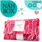 Mobile Preview: Nähbox 'Smaragd Geldbörse' - Blattwerk Rot