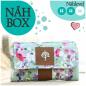 Preview: Nähbox 'Smaragd Geldbörse' - Romantic Flowers Mint