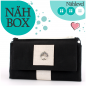 Mobile Preview: Nähbox 'Smaragd Geldbörse' - Waxed Black & White