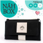 Preview: Nähbox 'Smaragd Geldbörse' - Waxed Black & White