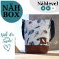 Preview: Nähset Umhängetasche - Feathers Blue