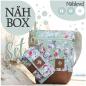 Preview: Nähbox Set - Umhängetasche & Geldbörse - Romantic Flowers Mint