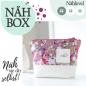 Preview: Nähbox Kosmetiktasche - Romantic Flowers Rosa