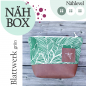 Preview: Nähbox Kosmetiktasche - Blattwerk grün