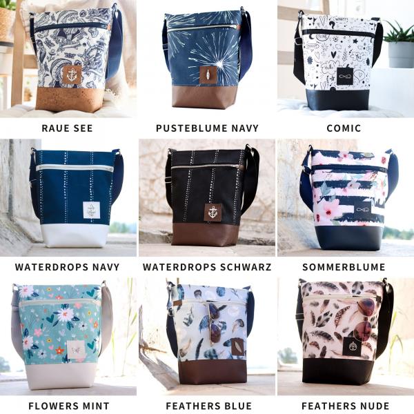 Preview: Große Weihnachtsbox mit Umhänge- & Kosmetiktaschen-Nähset