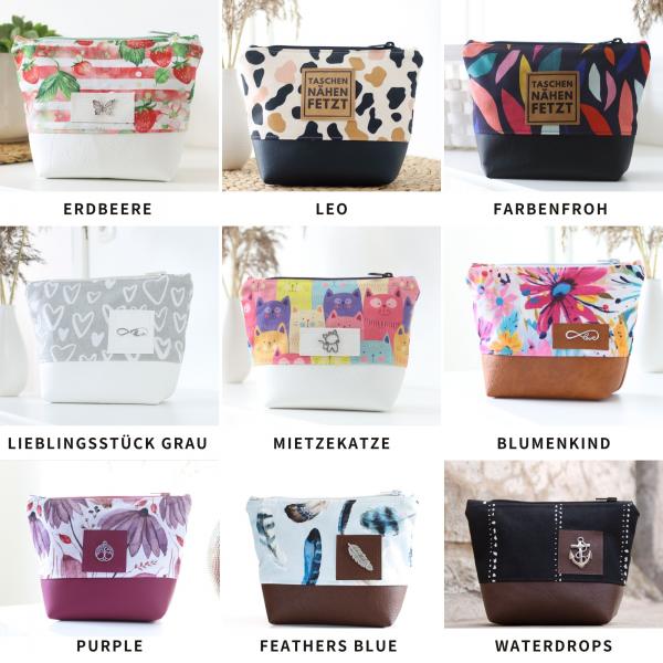 Preview: Weihnachtsbox mit Nähset für kleine Kosmetiktasche