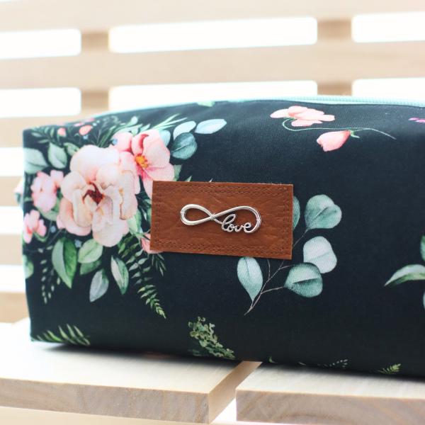 Preview: Nähset Boxybag 'Medium' - Aquarell dunkelgrün