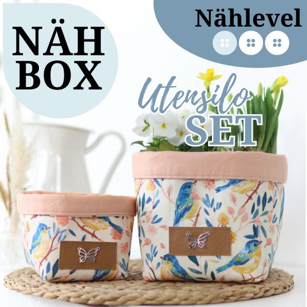 Nähset Utensilo groß & klein - Vögelchen