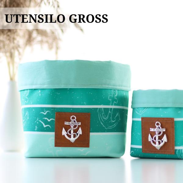Nähset Utensilo groß & klein - Anker türkis