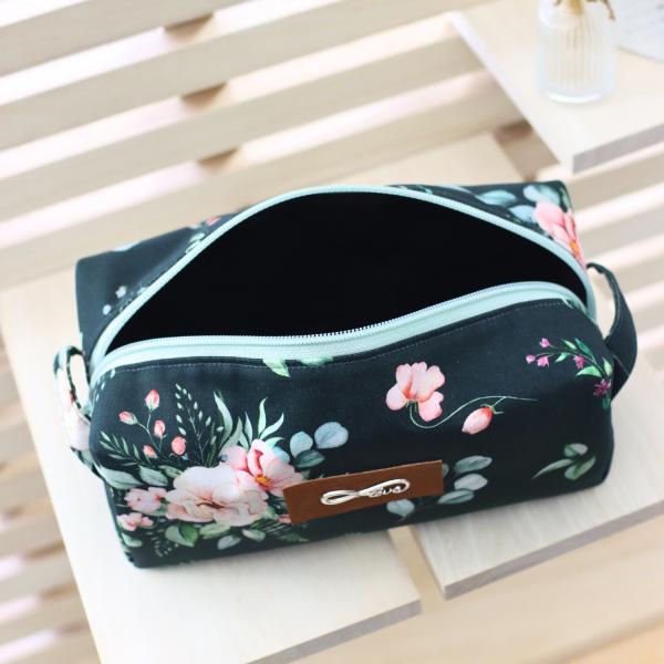 Nähset Boxybag 'Medium' - Aquarell dunkelgrün