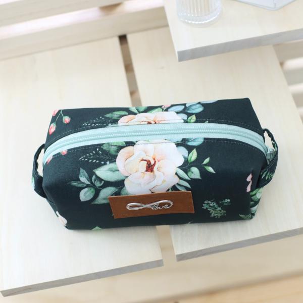 Nähset Boxybag 'Mini' - Aquarell dunkelgrün